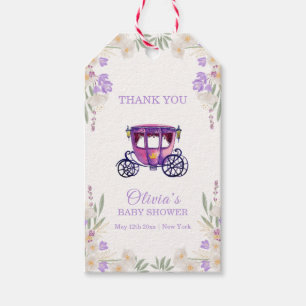 Pastell-Blumen-Prinzessinnen-Kutsche Mädchen-Baby- Geschenkanhänger