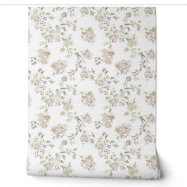Pastell-Blumen-Tapete Tapete