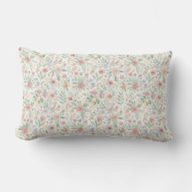 Pastell-Blumenkissen & Poufs