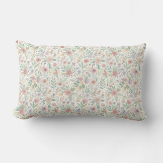 Pastell-Blumenkissen & Poufs Lendenkissen
