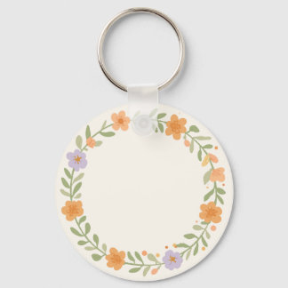 Pastell-Blumenkranz-Ornament-Schlüsselanhänger-Des Schlüsselanhänger