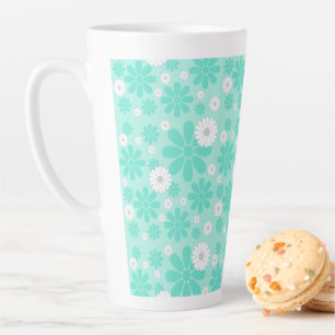 Pastell-Blumenmuster MINT Milchtasse