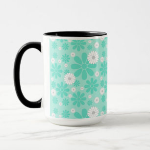 Pastell-Blumenmuster MINT Tasse