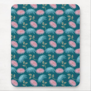 Pastell-Blumenmuster Mousepad
