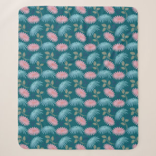 Pastell-Blumenmuster  Sherpadecke