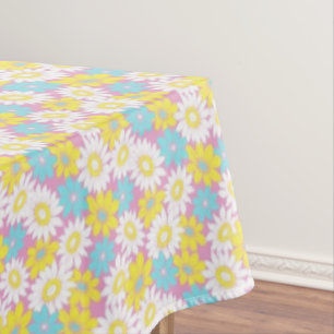 Pastell-Blumentischdecke Tischdecke