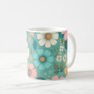 Pastell Blütenblätter Kaffeetasse