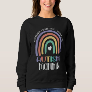 Pastell-Boho-Regenbogen-Stolze-Mummy-Autismus-Fami Sweatshirt