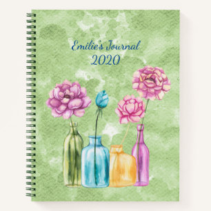 Pastell Botanik Notizbuch