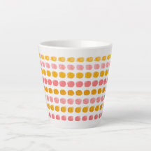 Pastell-Buntes Latte-Mug – Lebendig und Stylisch