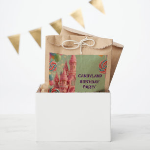 Pastell Candyland 3. Geburtstag Mitgebs-Tüten Geschenktütchen