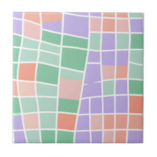Pastell Checkered Moderne Kernfeder-Zuhause Fliese