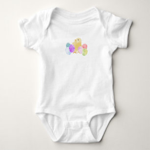 Pastell Chick mit Eierdesign Baby Strampler