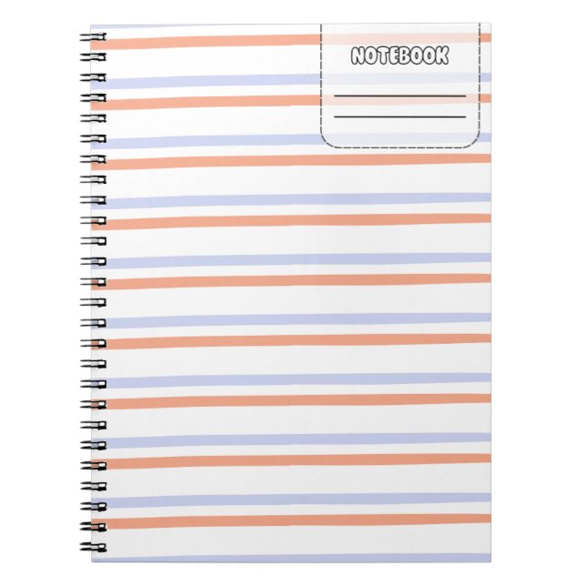 Pastell Color Line-Notebook Notizblock (Vorderseite)