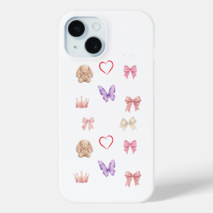 Pastell-Coquette-Bogen-Häschen-Schmetterling-Cute- Case-Mate iPhone Hülle