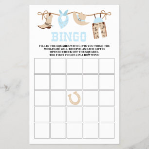 Pastell-Cowboy-Baby-Shower-Bingo Flyer
