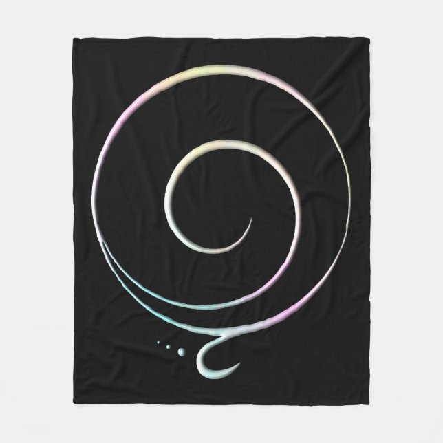 Pastell Dankbarkeit Fleecedecke (Vorderseite)