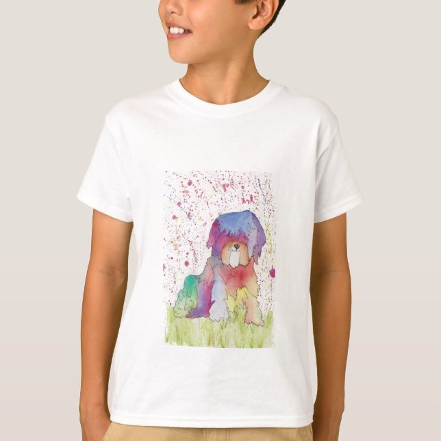 Pastell der Rainbow Pup T-Shirt (Vorderseite)
