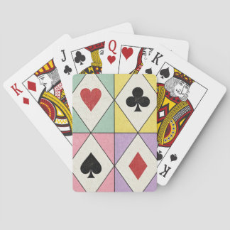 Pastell-Diamant-Spielkarten Spielkarten