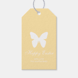 Pastell Elegante Schreibschrift Ostern Geschenkanhänger