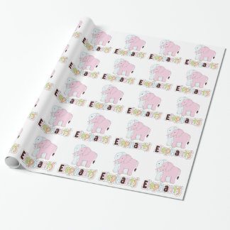 Pastell Elephants Geschenkpapier
