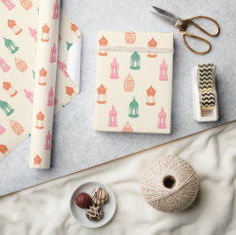 Pastell-Fanous-Laternen-Verpackungspapier Geschenkpapier