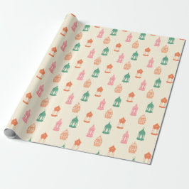 Pastell-Fanous-Laternen-Verpackungspapier Geschenkpapier