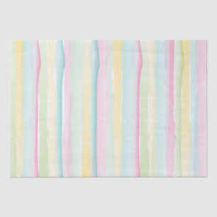 Pastell farbige Aquarell-Streifen Seidenpapier