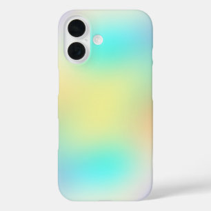 Pastell Farbverlauf Blau Gelb und Lila iPhone 16 Hülle