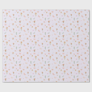 Pastell-Fee-Muster Süßes Schmetterlings-Nursery-De Geschenkpapier