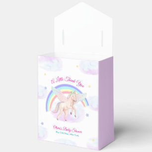 Pastell-Feinmärchen-Einhorn-Stern-Regenbogen-Baby- Geschenkschachtel