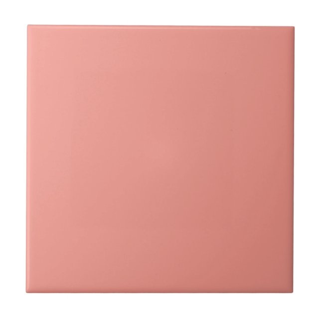 Pastell-Flamingo-Rosa-Farbe Fliese (Vorderseite)