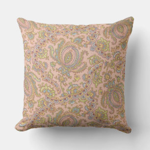 Pastell floral auf rosa Kissen