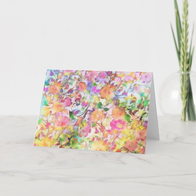Pastell floral karte (Vorderseite)
