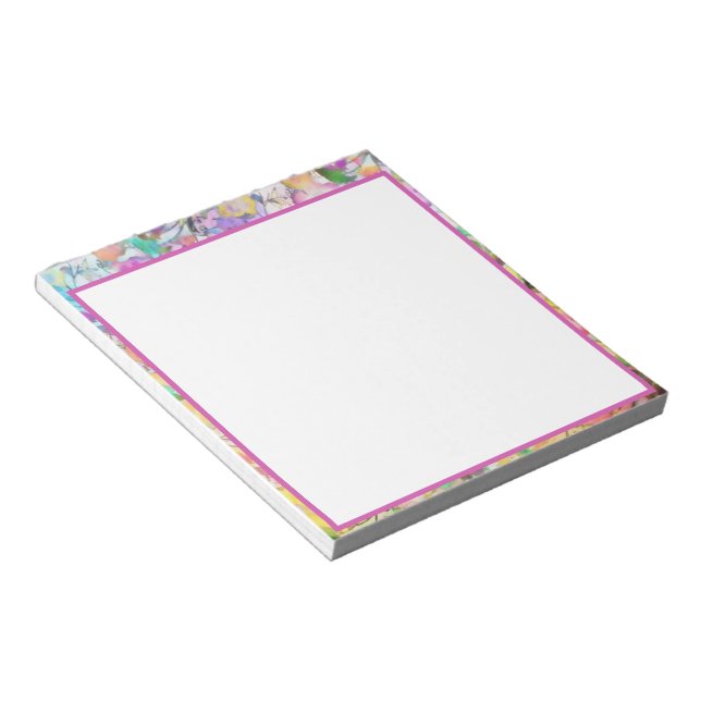 Pastell floral notizblock (angewinkelt)