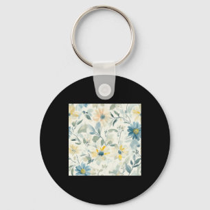 Pastell Floral Sticker Schlüsselanhänger