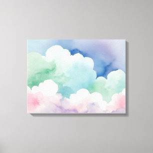 Pastell flüstert sanfte Spritzwandkunst Leinwanddruck