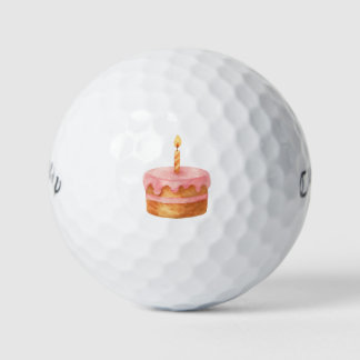 Pastell-Geburtstagskuchen Damen Golf-Geschenk Golfball