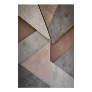 Pastell-Geometrie Poster