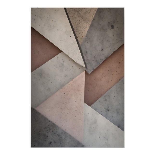 Pastell-Geometrie  Poster (Vorderseite)