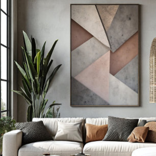 Pastell-Geometrie Poster