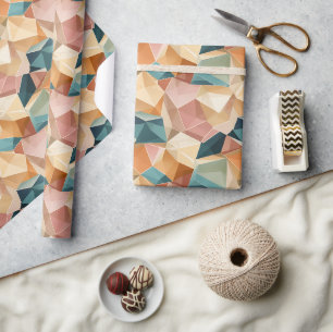 Pastell-Geometrischer Pop Juwelen-Verpackungspap Geschenkpapier