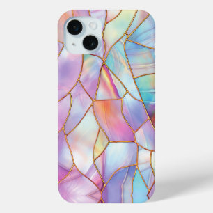 Pastell gestanztes Glas Gold Linien Case-Mate iPhone Hülle