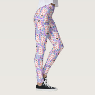 Pastell Halloween Floral Ghosts Leggings