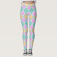 Pastell-Harlekin-Prisma-Diamantmuster