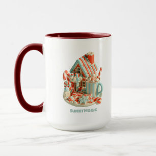 Pastell-Haus aus 3D-Süßigkeiten Sweet Magic Tasse
