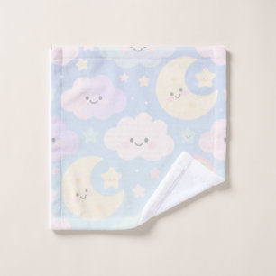 Pastell-Himmel-Kawaii-Handtuch Badhandtuch Set