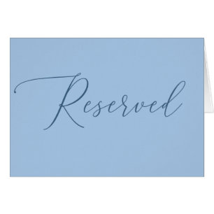 Pastell Himmelblau Hochzeit Reserviertes Schild