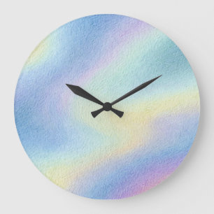 Pastell-Himmelsdrift Große Wanduhr