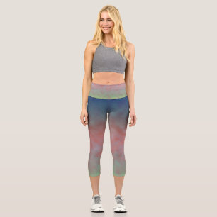 Pastell-Horizont Capri Leggings